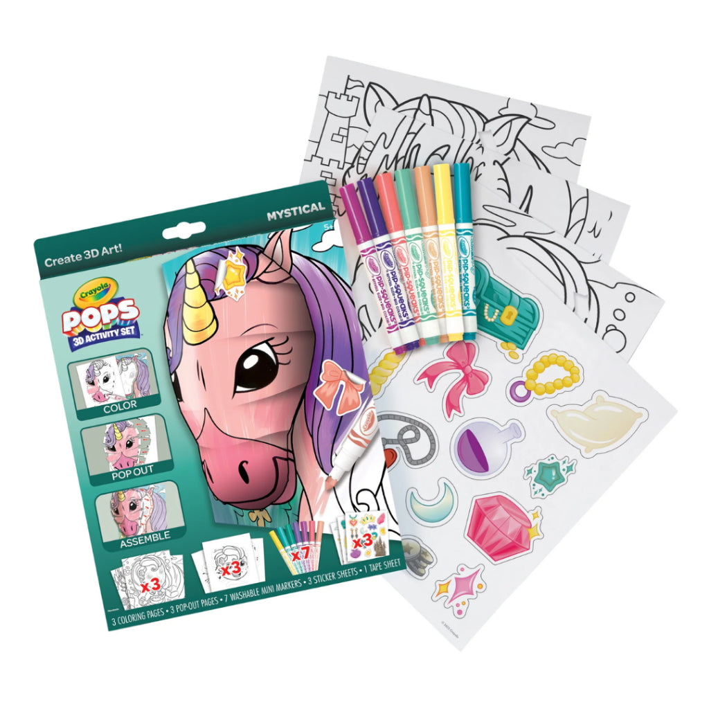 [SG] Crayola Pops Coloring Activity (8 Designs) [Evergreen Stationery]