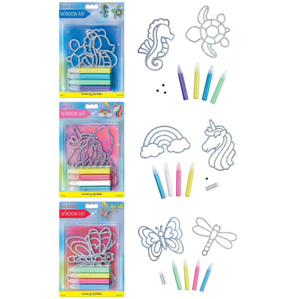 [SG] Faber-Castell Window Art (Ocean Friends/Magical/Bug Buddies) [Evergreen Stationery]