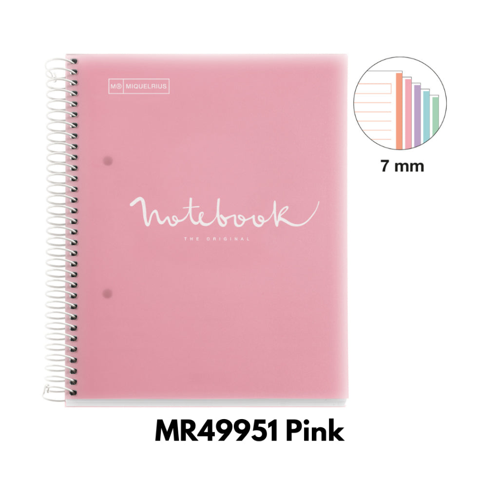 [SG] Apli A5 120pgs Lined Hor Emotions Spiral Notebook (4 Colors Available) [Evergreen Stationery]