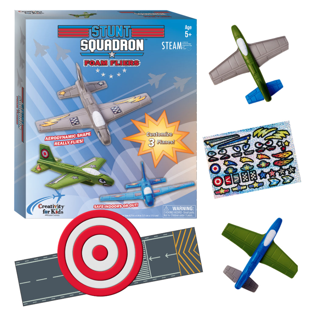 [SG] Faber-Castell Stunt Squadron Foam Fliers (Glow In The Dark/Normal) [Evergreen Stationery]