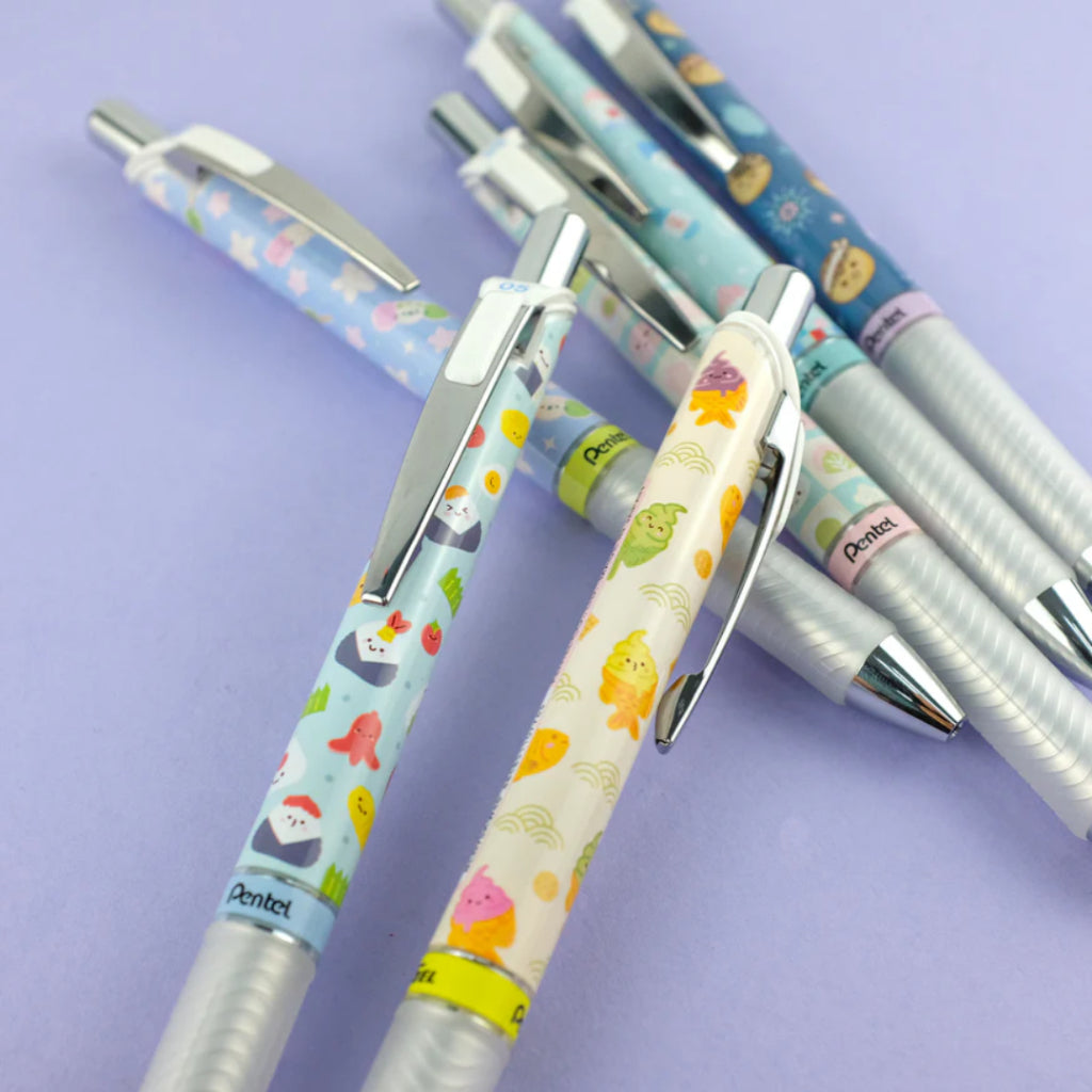 [SG] Pentel Energel Limited Edition Kawaii Japanese Snacks Pen 0.5mm Blue Ink [Evergreen Stationery]
