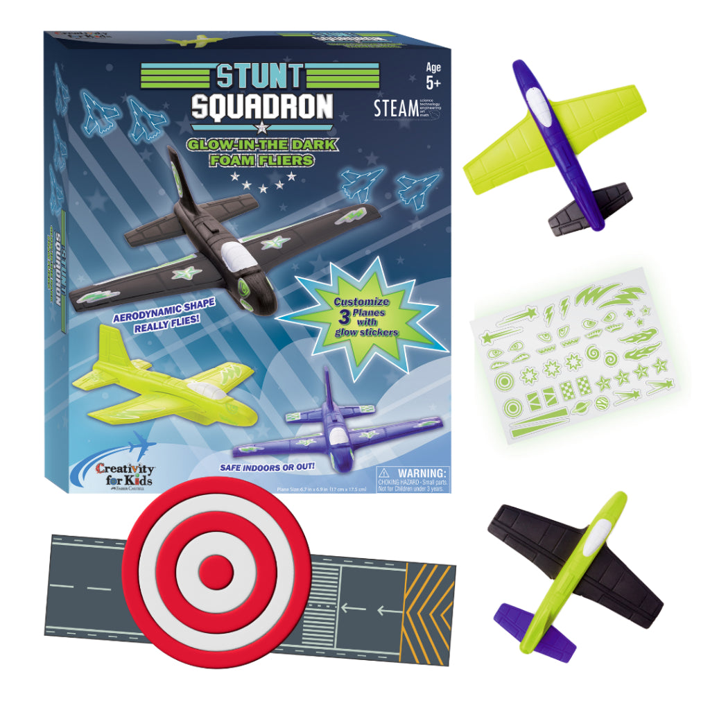 [SG] Faber-Castell Stunt Squadron Foam Fliers (Glow In The Dark/Normal) [Evergreen Stationery]