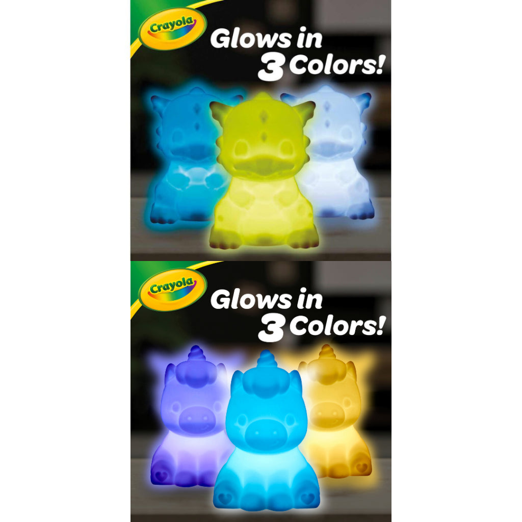 [SG] Crayola Unicorn/Dragon Colorable Light-Ups [Evergreen Stationery]