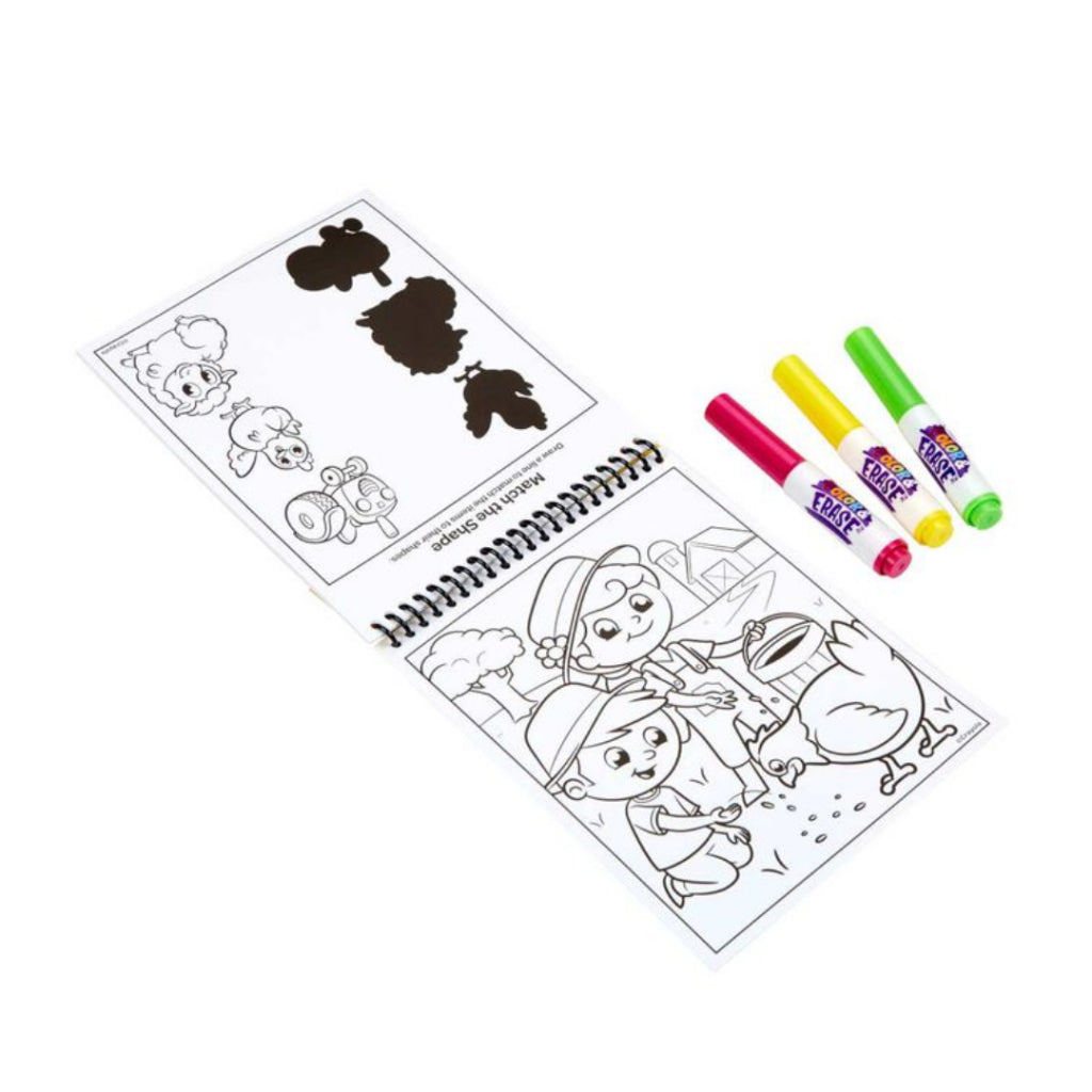 [SG] Crayola Color & Erase Activity Pad (Farm) [Evergreen Stationery]