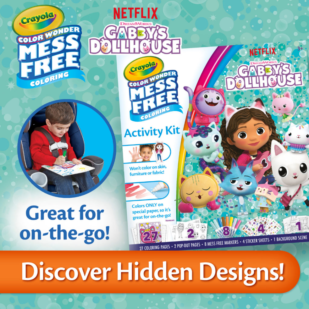 [SG] Crayola 757162 Color Wonder Mess Free Gabby House Activity [Evergreen Stationery]