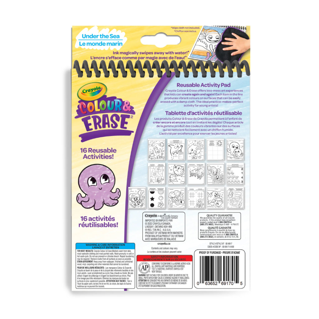 [SG] Crayola Color & Erase Activity Pad (Sea) [Evergreen Stationery]