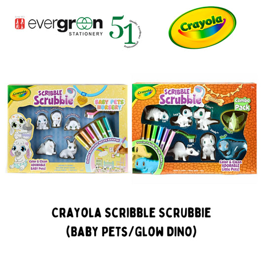 [SG] Crayola Scribble Scrubbie (Baby Pets/Glow Dino) [Evergreen Stationery]