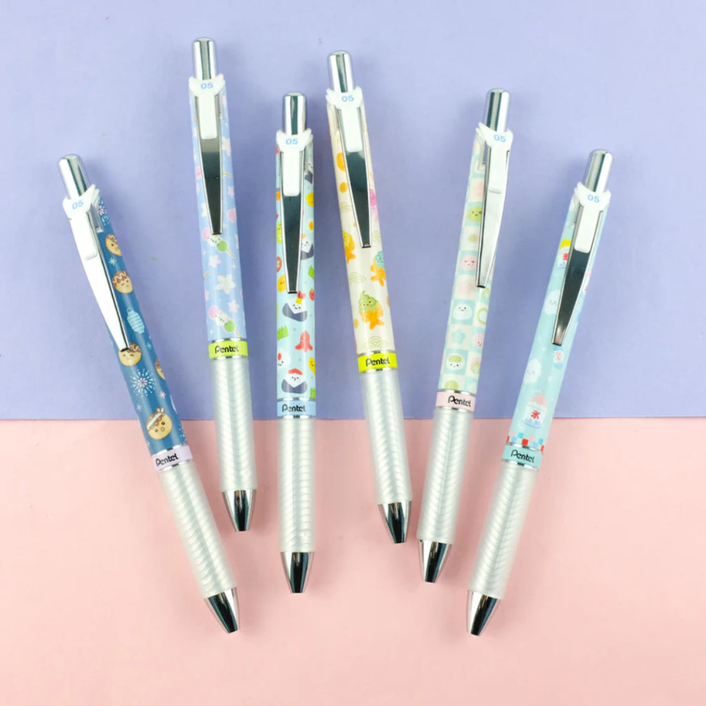 [SG] Pentel Energel Limited Edition Kawaii Japanese Snacks Pen 0.5mm Blue Ink [Evergreen Stationery]