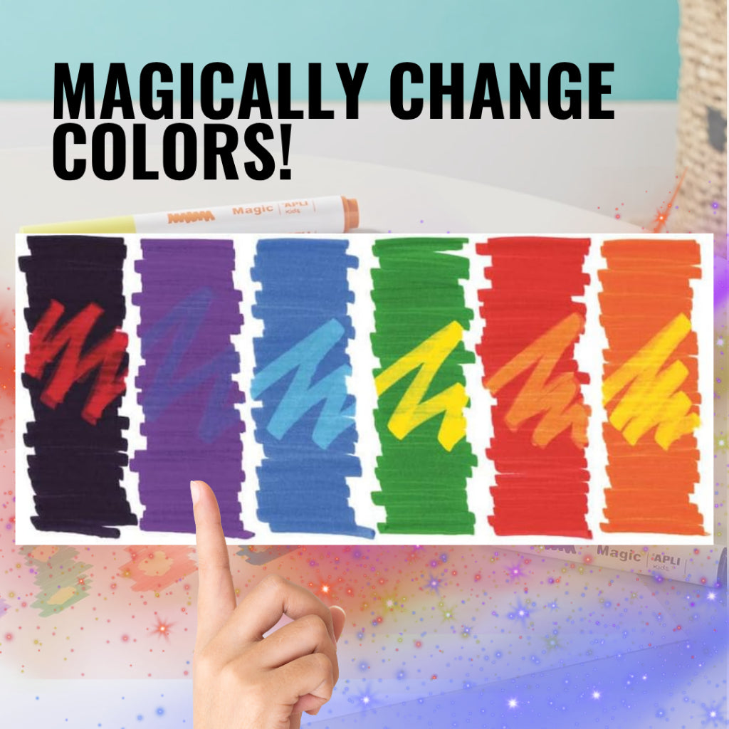 [SG] Apli Markers Magic 8pcs [Evergreen Stationery]