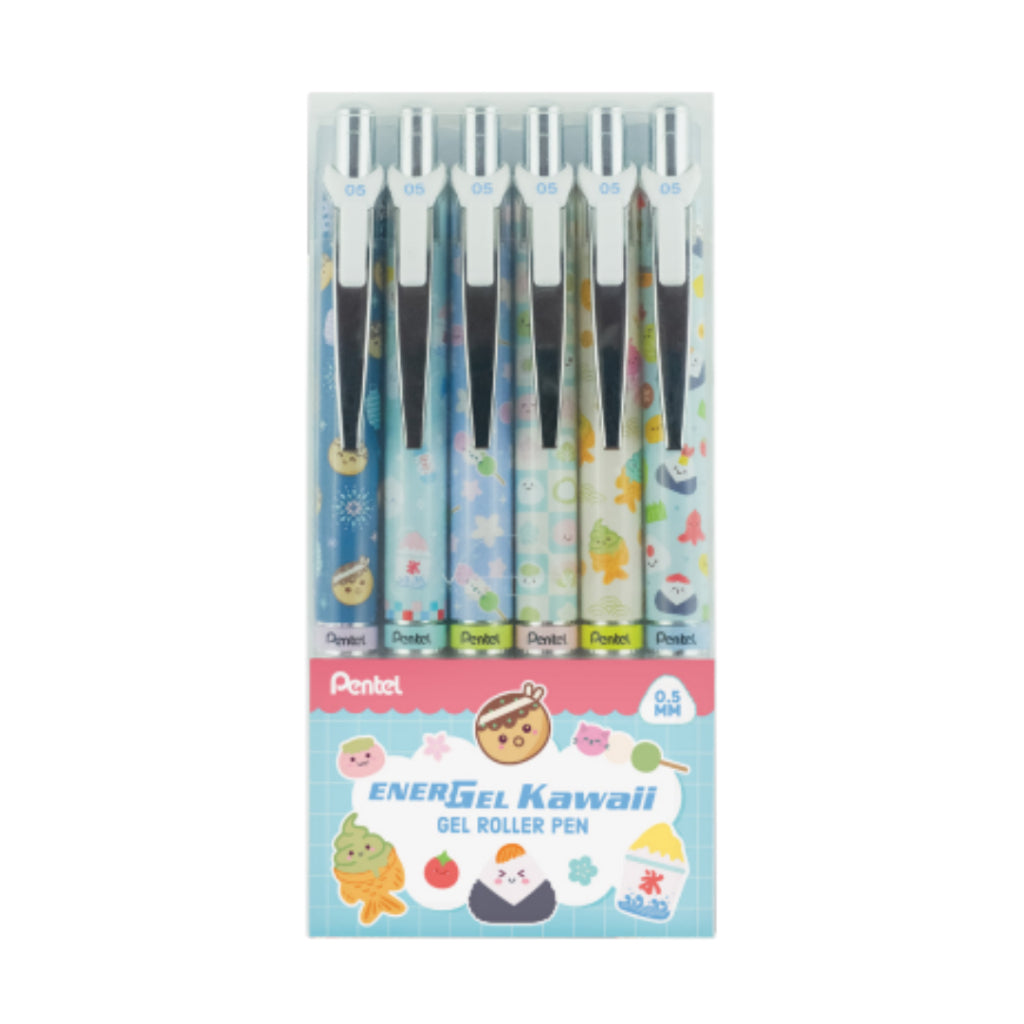 [SG] Pentel Energel Limited Edition Kawaii Japanese Snacks Pen 0.5mm Blue Ink [Evergreen Stationery]
