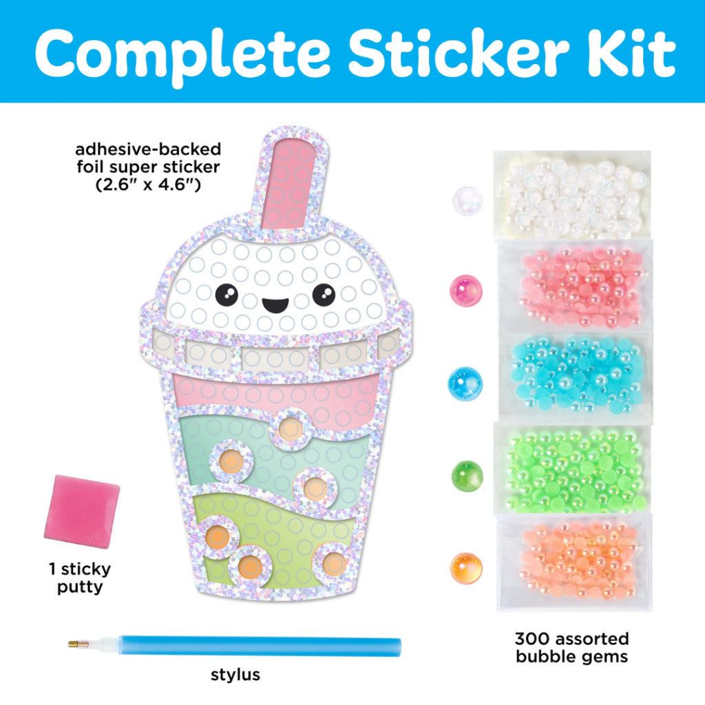 [SG] Faber-Castell Bubble Gems Super Sticker Bubble Tea/Ice Cream [Evergreen Stationery]