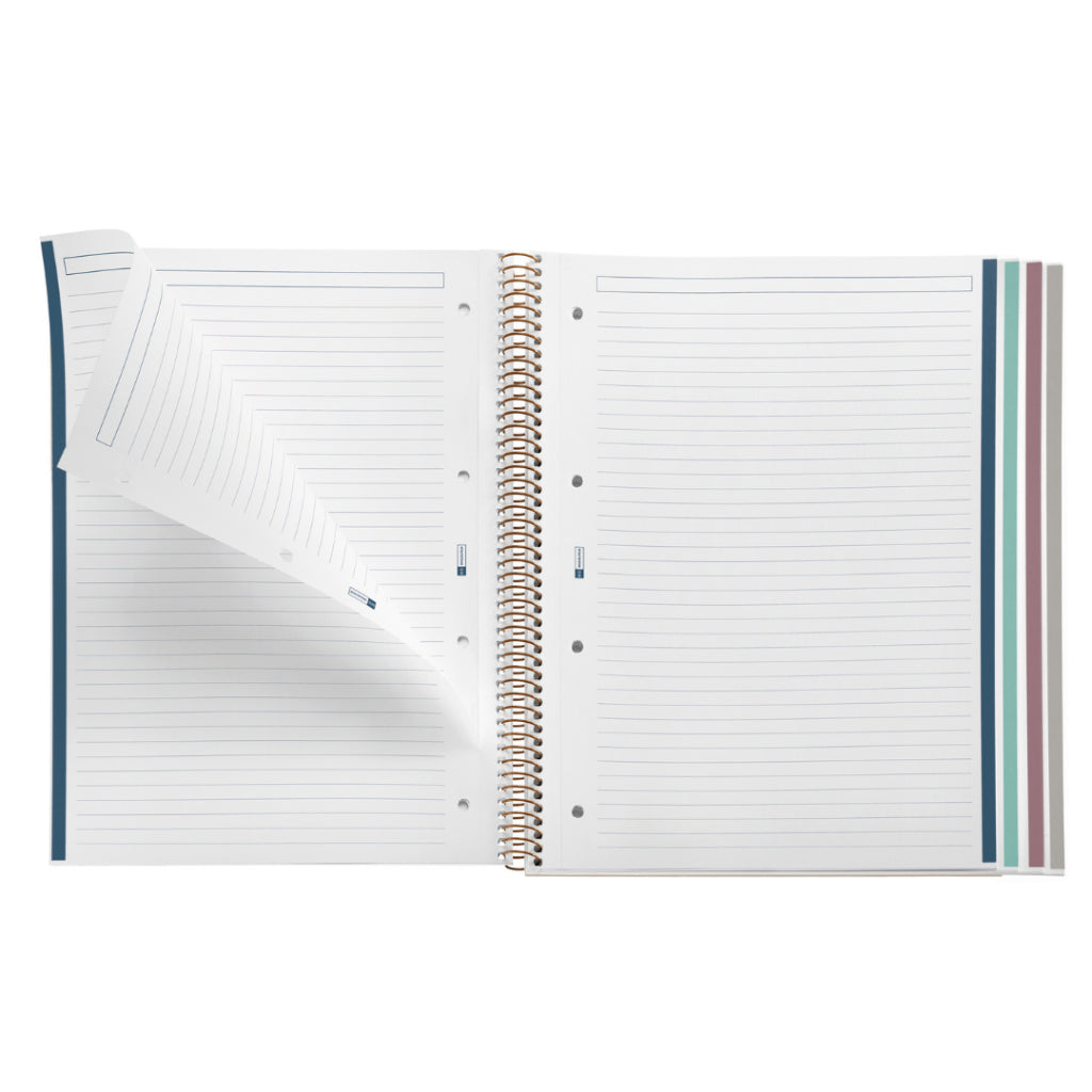 [SG] Apli MR49994 A4 Always Black 120pgs Lined Spiral Notebook [Evergreen Stationery]