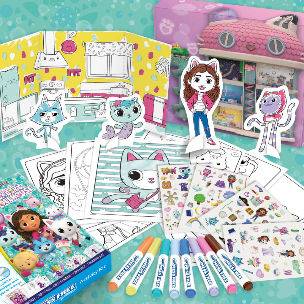 [SG] Crayola 757162 Color Wonder Mess Free Gabby House Activity [Evergreen Stationery]