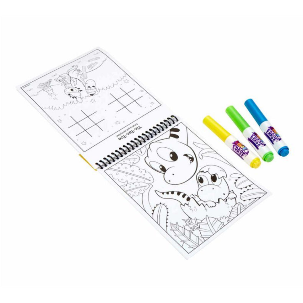 [SG] Crayola Color & Erase Activity Pad (Dinosaur) [Evergreen Stationery]
