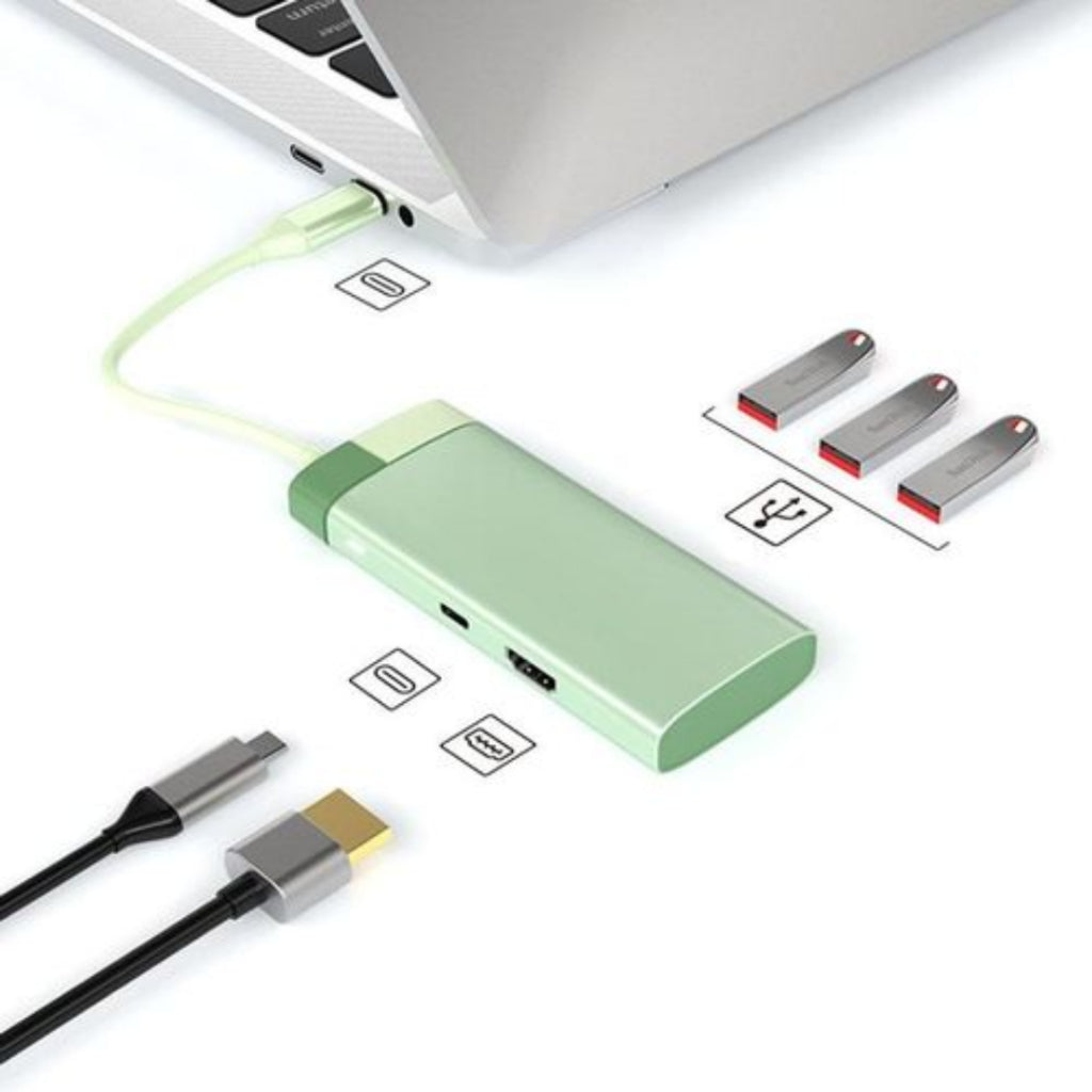 [SG] BS5A 5-in-1 USB-C Hub [Evergreen Stationery]