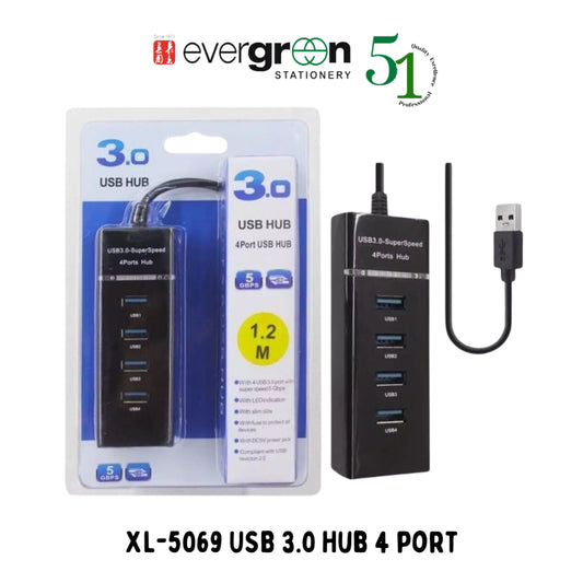 4 Ports USB 3.0 Hub Splitter High Speed for Computers/Laptops