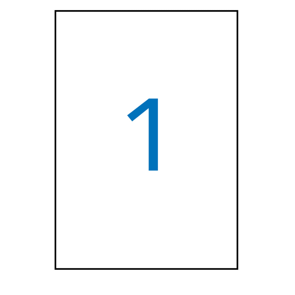 [SG] APLI Weatherproof A4 White Labels 210 × 297 mm – 20 Sheets (20 Labels) [Evergreen Stationery]