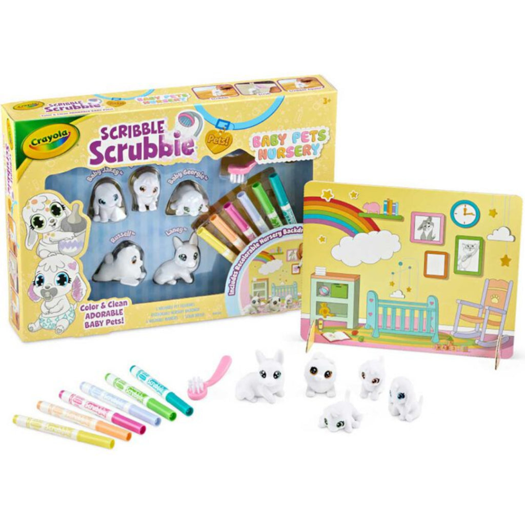 [SG] Crayola Scribble Scrubbie (Baby Pets/Glow Dino) [Evergreen Stationery]