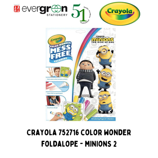 [SG] Crayola 752716 Color Wonder Foldalope - Minions 2 [Evergreen Stationery]