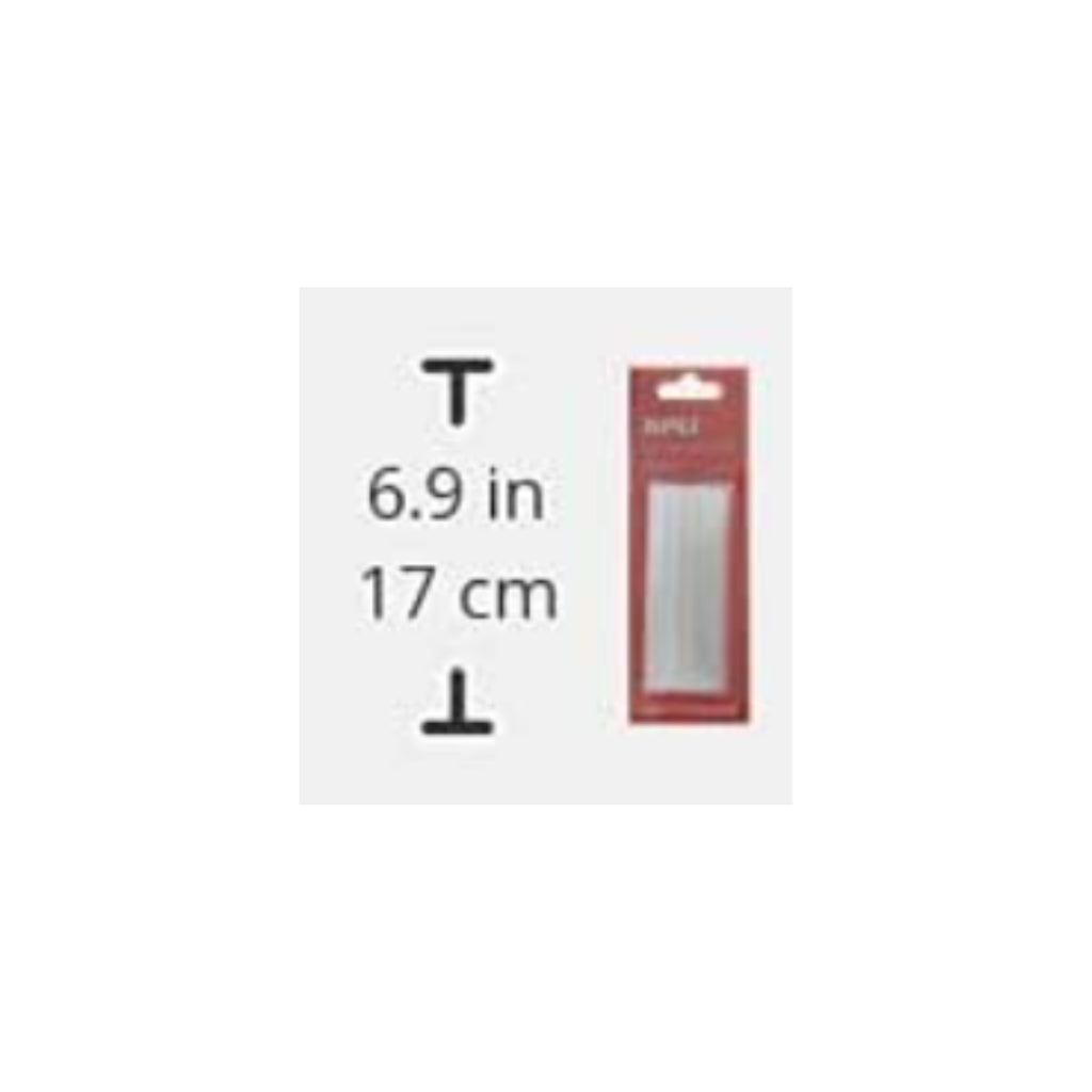 [SG] APLI 13243 Hot Melt Stick 7.5MM x 10cm (10 Sticks) [Evergreen Stationery]