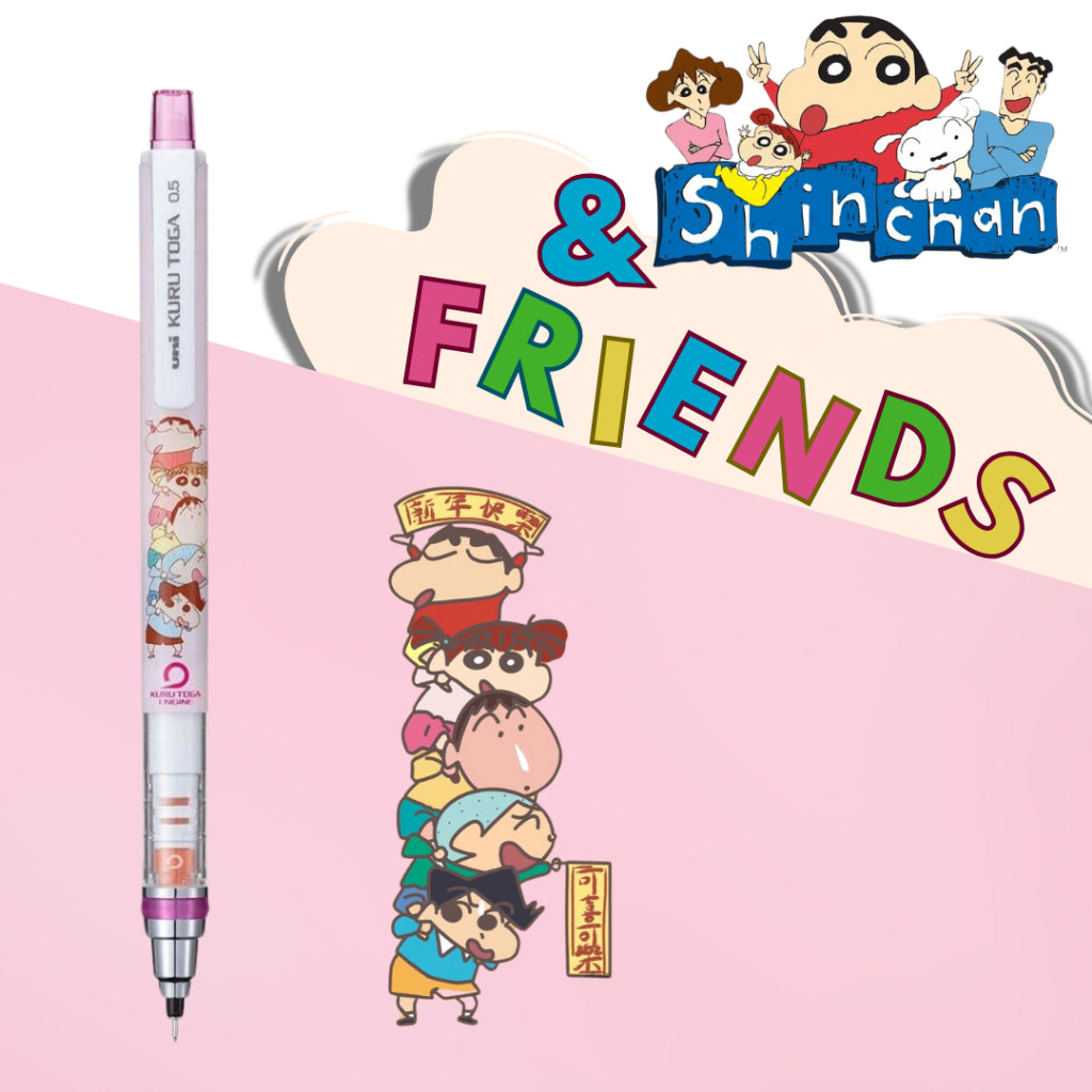 [SG] LIMITED EDITION Uni Crayon ShinChan Kurutoga 0.5mm Mechanical Pencil [Evergreen Stationery]