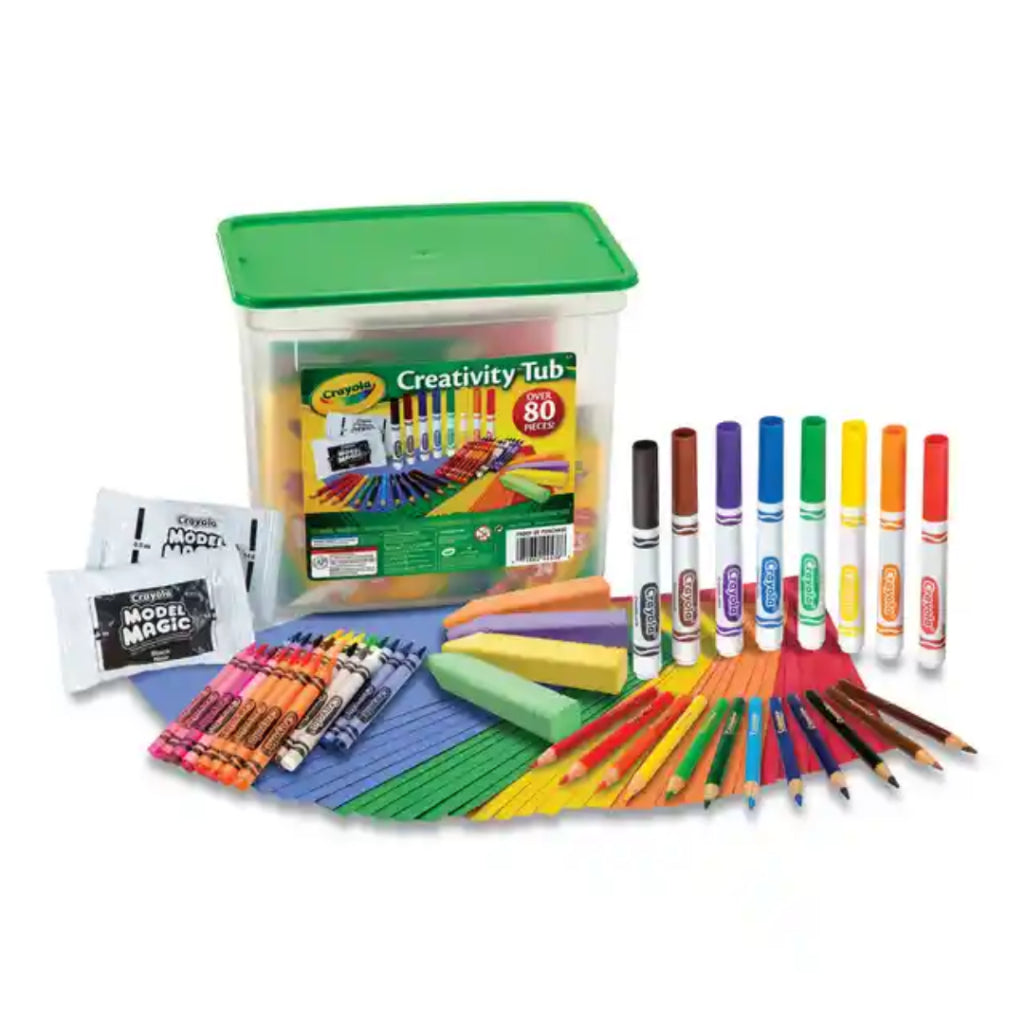 [SG] Crayola Over 80 Pieces Creativity Tub 045358 [Evergreen Stationery]