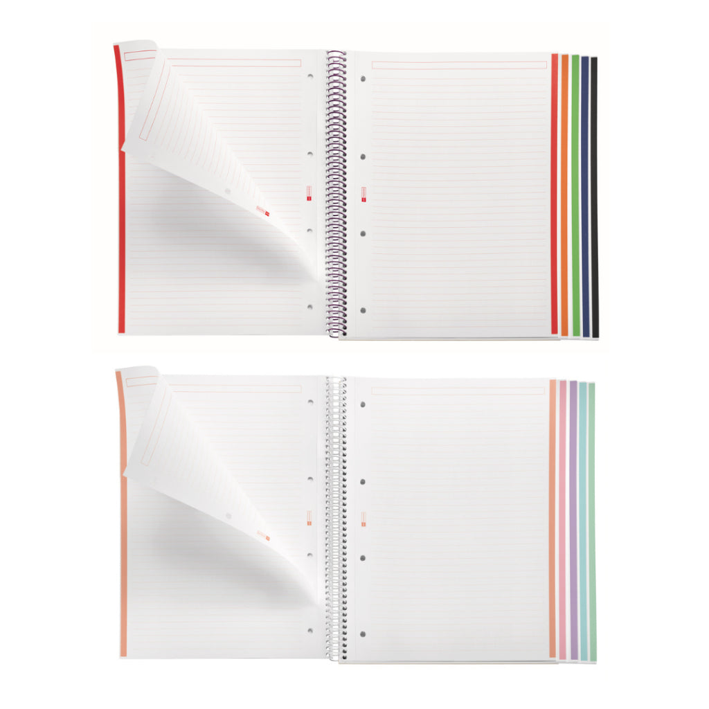 [SG] Apli A4 120pgs Lined Hor Emotions Spiral Notebook (6 Colors Available) [Evergreen Stationery]