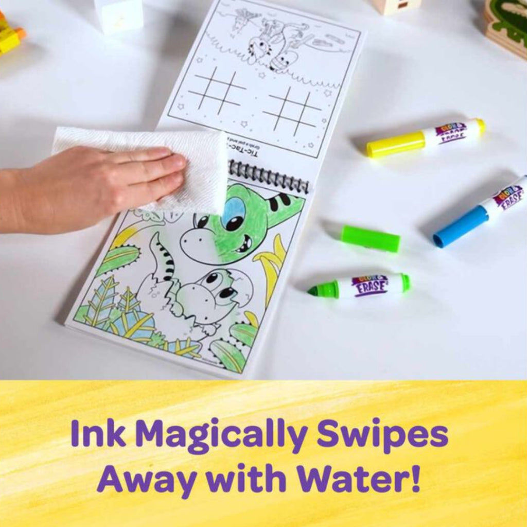 [SG] Crayola Color & Erase Activity Pad (Dinosaur) [Evergreen Stationery]