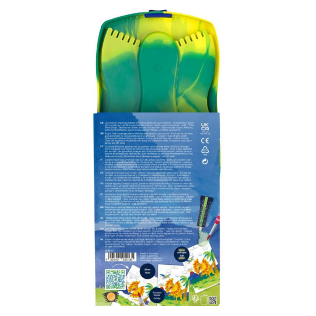 [SG] Faber-Castell Dino Connector Paint Box (12 Colors) [Evergreen Stationery]