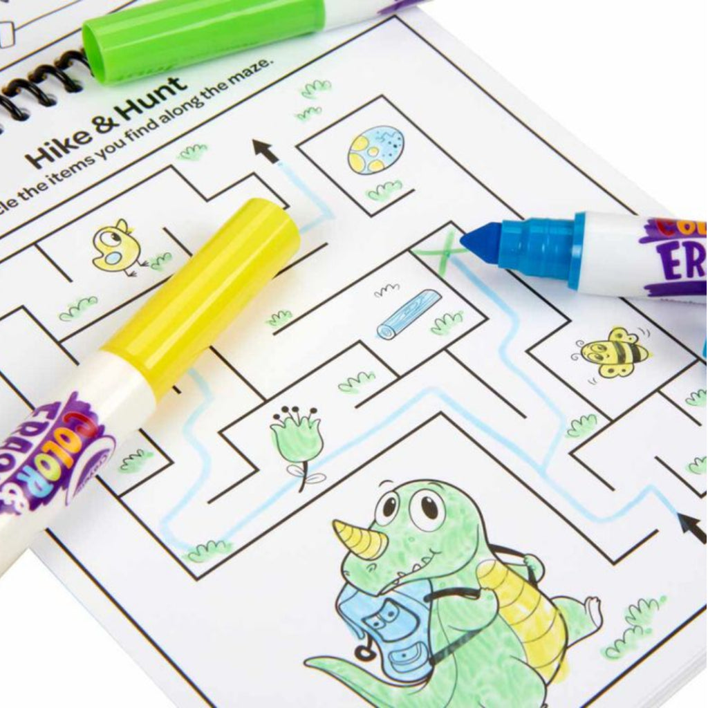 [SG] Crayola Color & Erase Activity Pad (Dinosaur) [Evergreen Stationery]