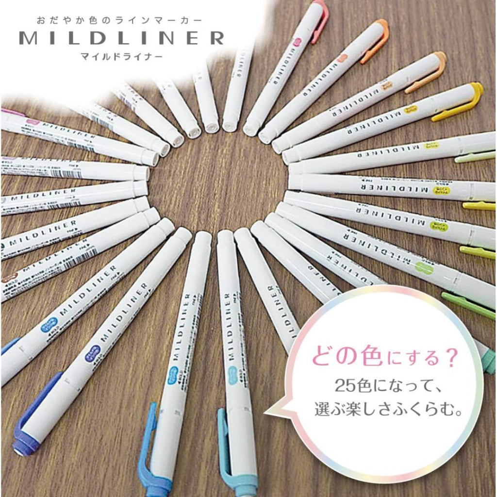 [SG] Zebra Mildliner WKT7-25C/Box [Evergreen Stationery]