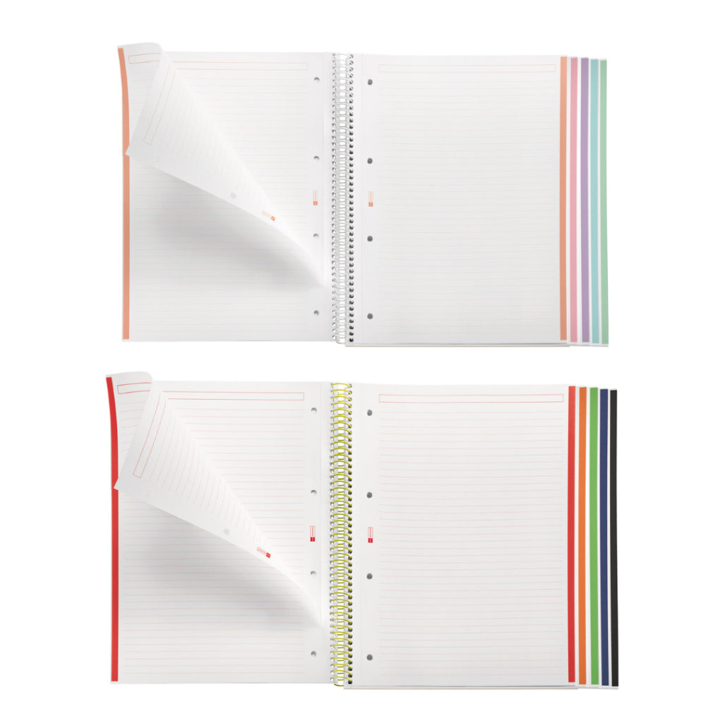 [SG] Apli A4 120pgs Lined Hor Emotions Spiral Notebook (5 Colors Available) [Evergreen Stationery]