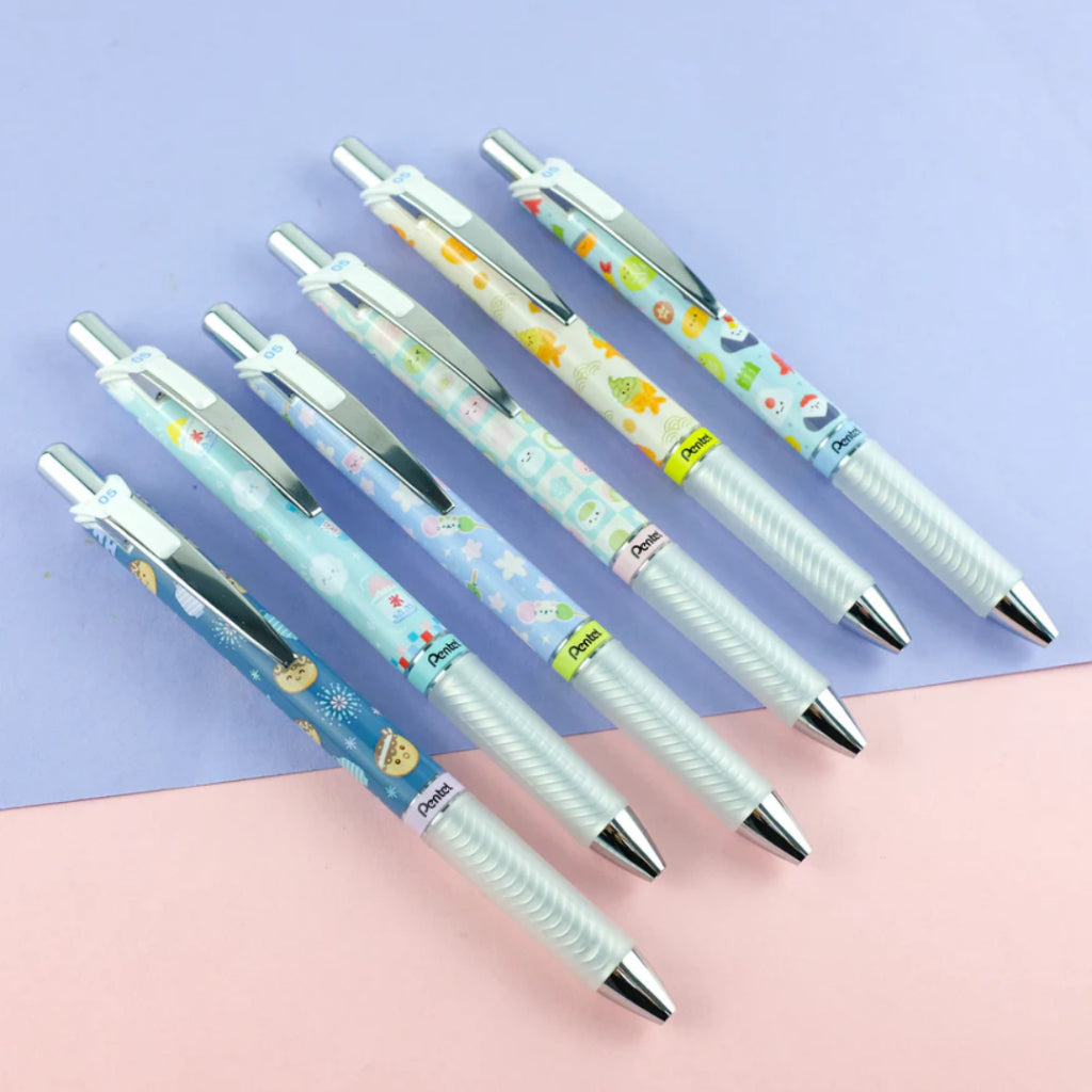 [SG] Pentel Energel Limited Edition Kawaii Japanese Snacks Pen 0.5mm Blue Ink [Evergreen Stationery]