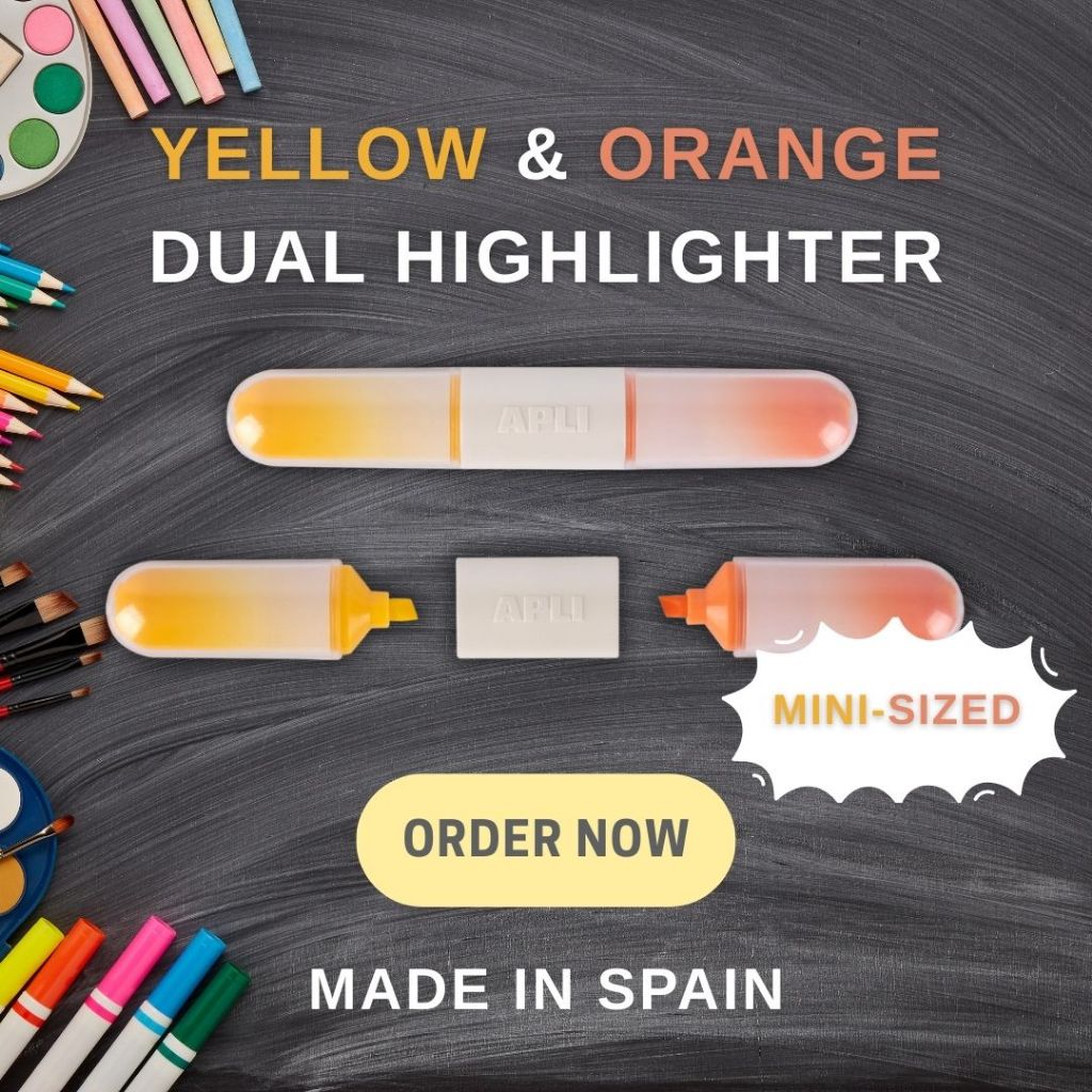 [SG] APLI Mini Dual Highlighter [Evergreen Stationary]