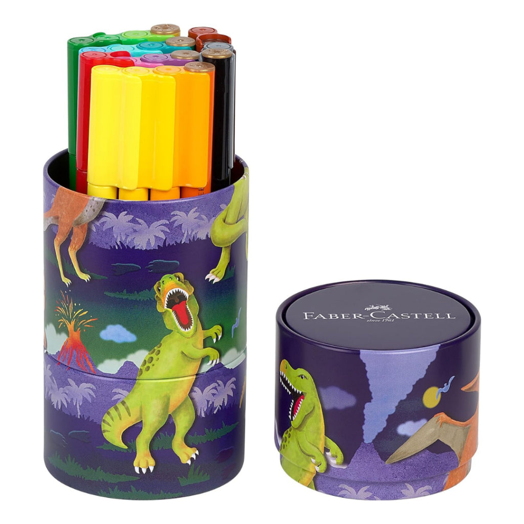 [SG] Faber-Castell Dino Connector Pens (20 Colors) [Evergreen Stationery]