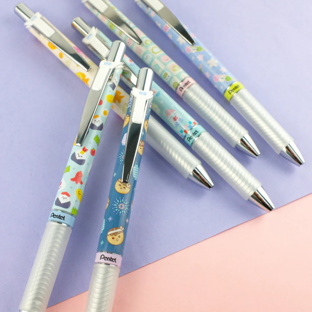[SG] Pentel Energel Limited Edition Kawaii Japanese Snacks Pen 0.5mm Blue Ink [Evergreen Stationery]