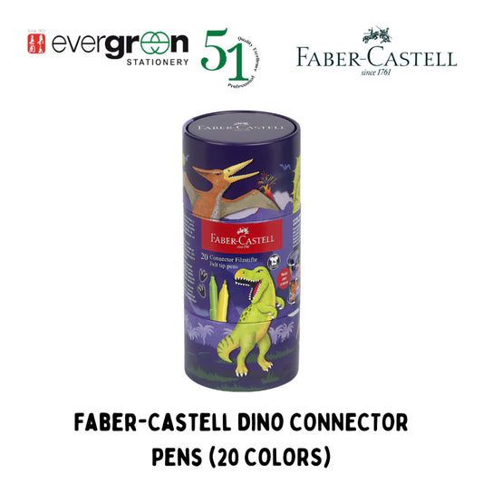 [SG] Faber-Castell Dino Connector Pens (20 Colors) [Evergreen Stationery]