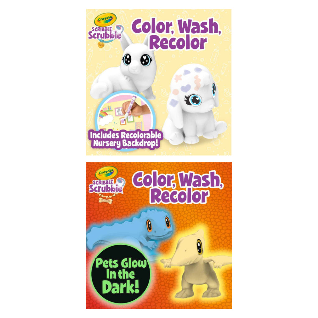 [SG] Crayola Scribble Scrubbie (Baby Pets/Glow Dino) [Evergreen Stationery]