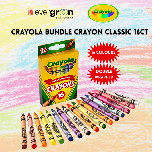[SG] Crayola Bundle Crayon Classic 16CT (523016 X 2) [Evergreen Stationery]