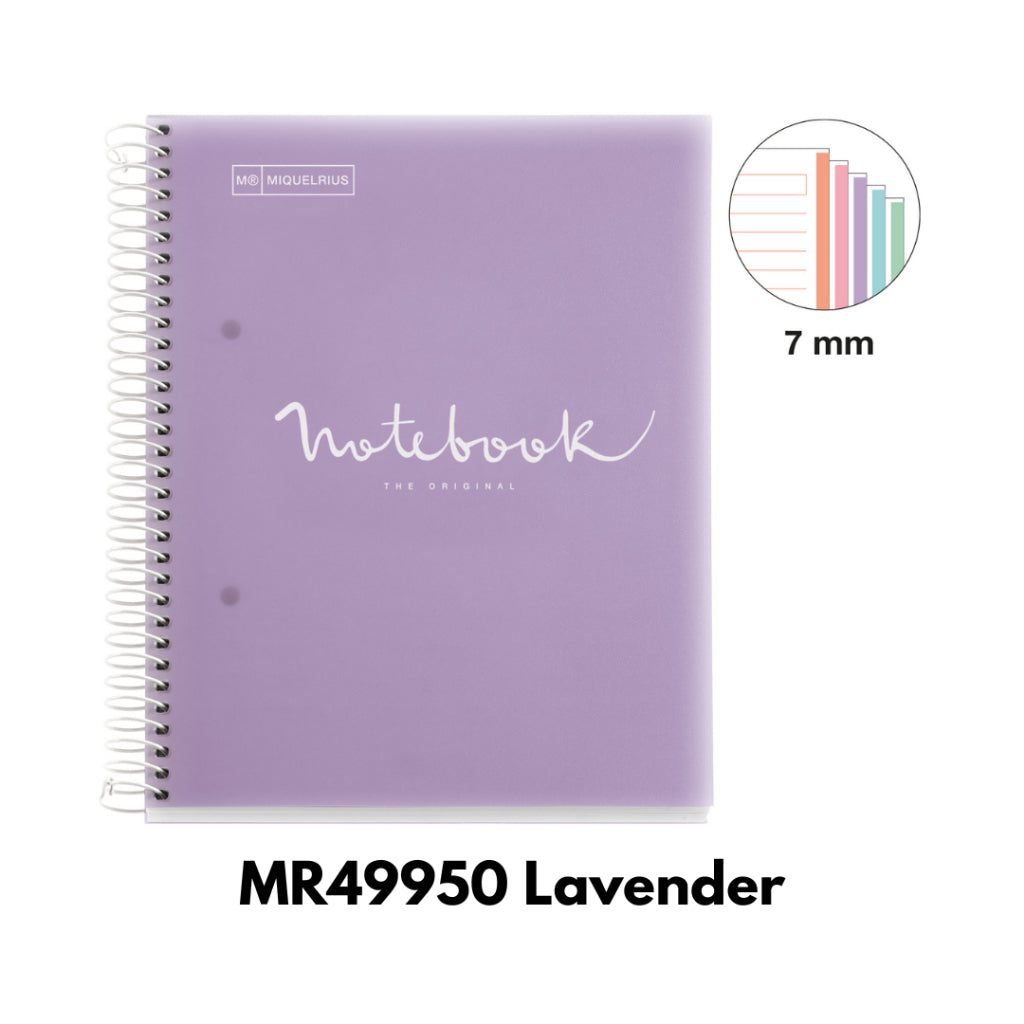 [SG] Apli A5 120pgs Lined Hor Emotions Spiral Notebook (4 Colors Available) [Evergreen Stationery]