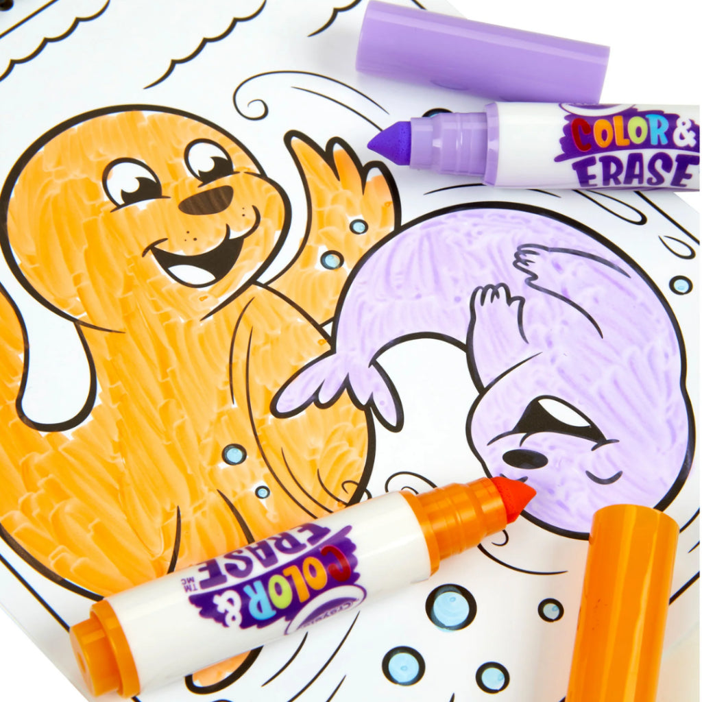 [SG] Crayola Color & Erase Activity Pad (Sea) [Evergreen Stationery]