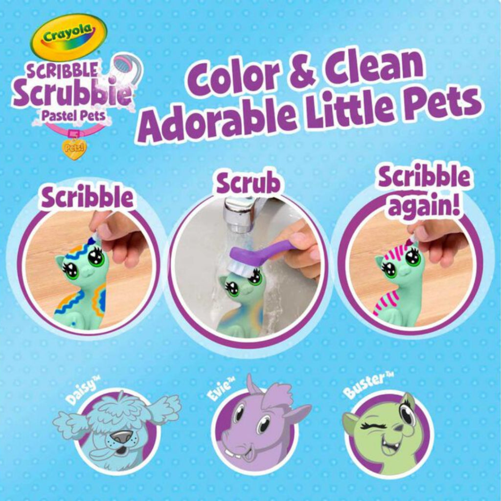 [SG] Crayola Scribble Scrubbies Pastel Pets [Evergreen Stationery]