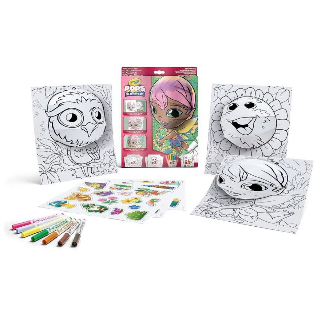 [SG] Crayola Pops Coloring Activity (8 Designs) [Evergreen Stationery]
