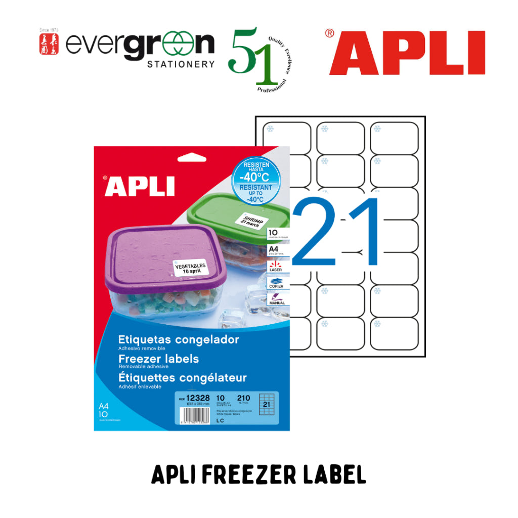 [SG] APLI 210 Pieces Freezer Label [Evergreen Stationery]
