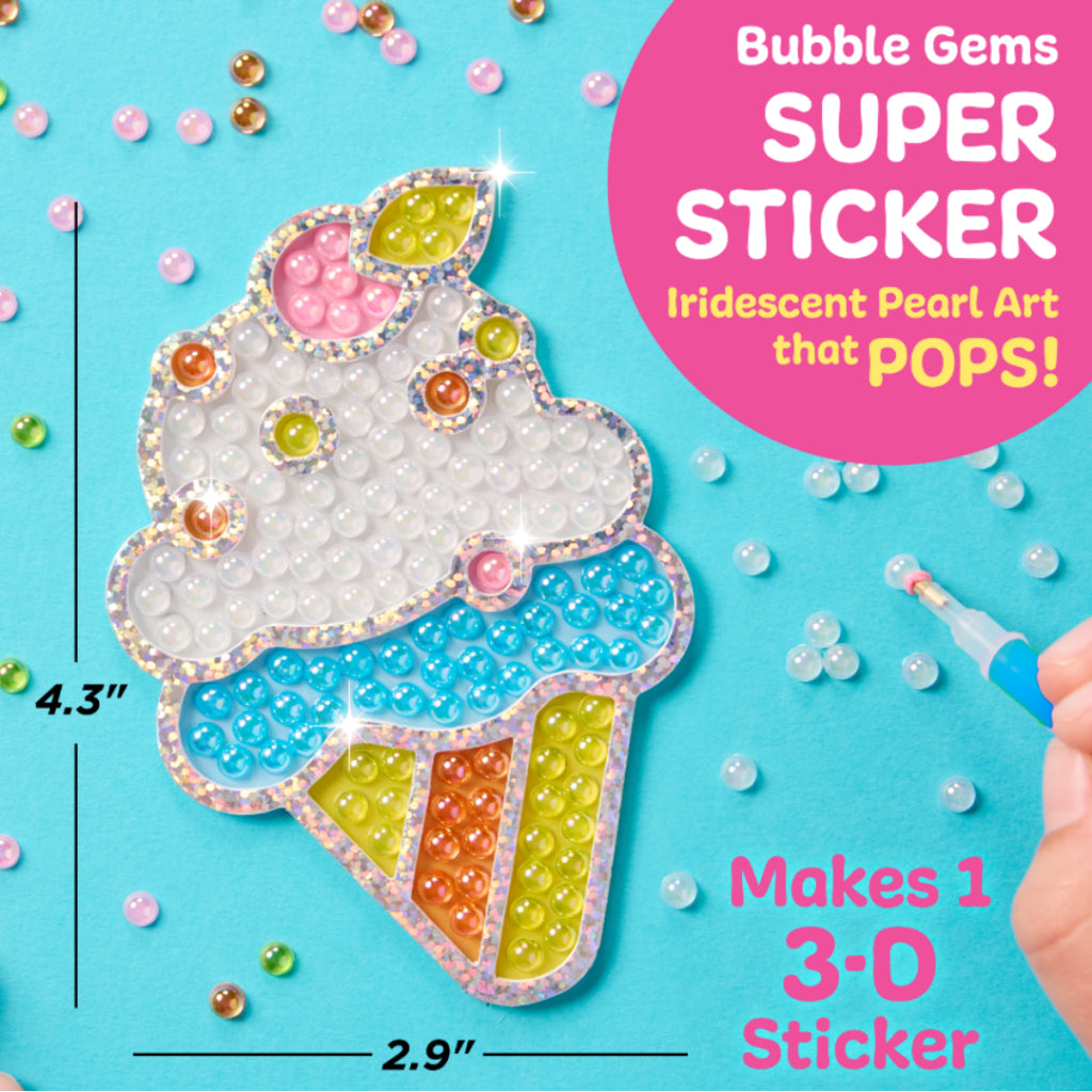 [SG] Faber-Castell Bubble Gems Super Sticker Bubble Tea/Ice Cream [Evergreen Stationery]