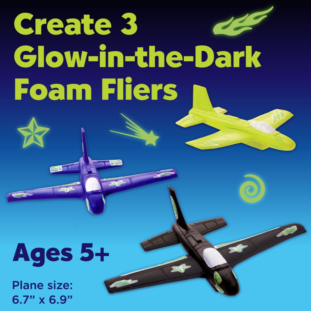 [SG] Faber-Castell Stunt Squadron Foam Fliers (Glow In The Dark/Normal) [Evergreen Stationery]
