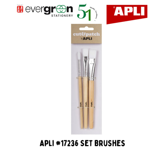[SG] Apli #17236 Set Brushes [Evergreen Stationery]