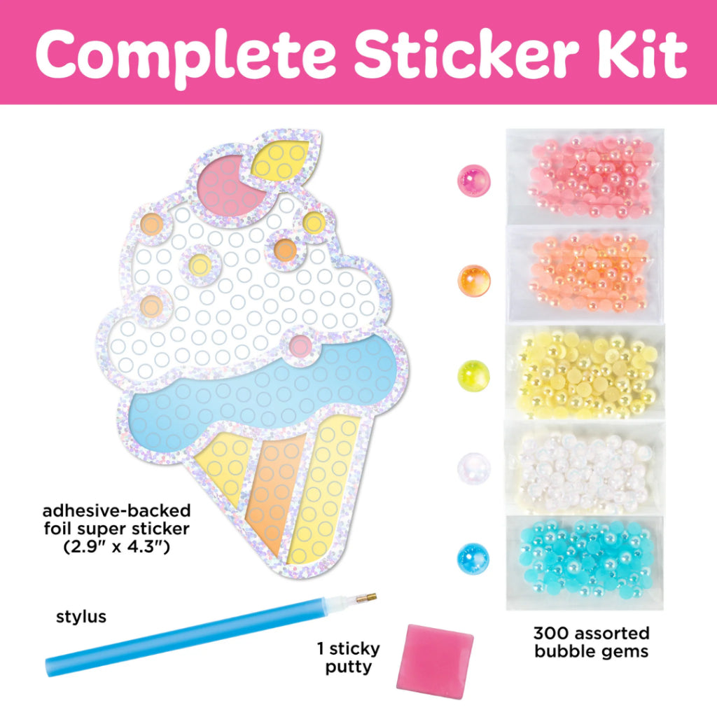 [SG] Faber-Castell Bubble Gems Super Sticker Bubble Tea/Ice Cream [Evergreen Stationery]