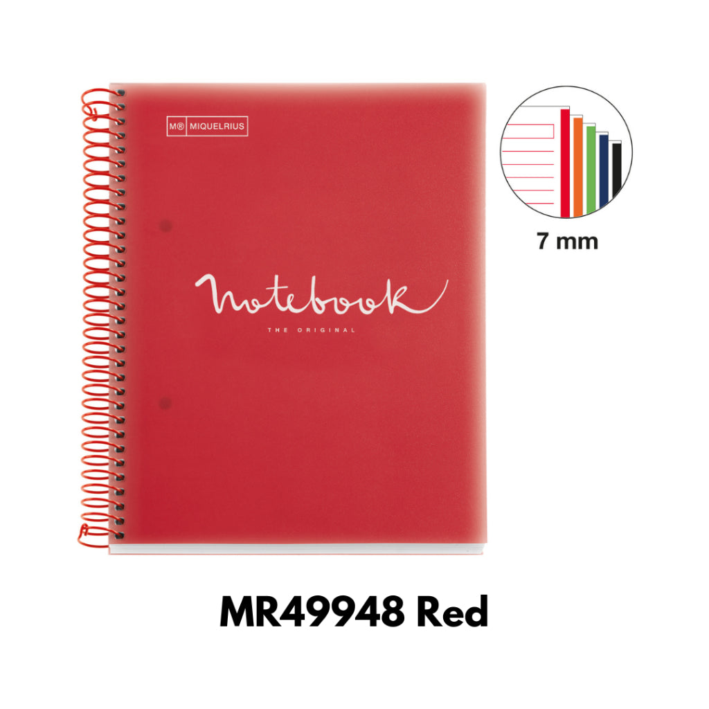 [SG] Apli A5 120pgs Lined Hor Emotions Spiral Notebook (4 Colors Available) [Evergreen Stationery]