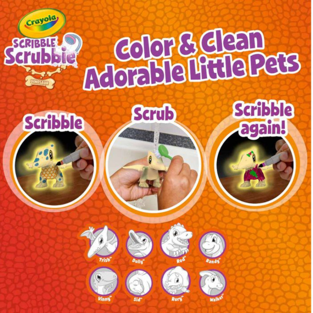 [SG] Crayola Scribble Scrubbie (Baby Pets/Glow Dino) [Evergreen Stationery]